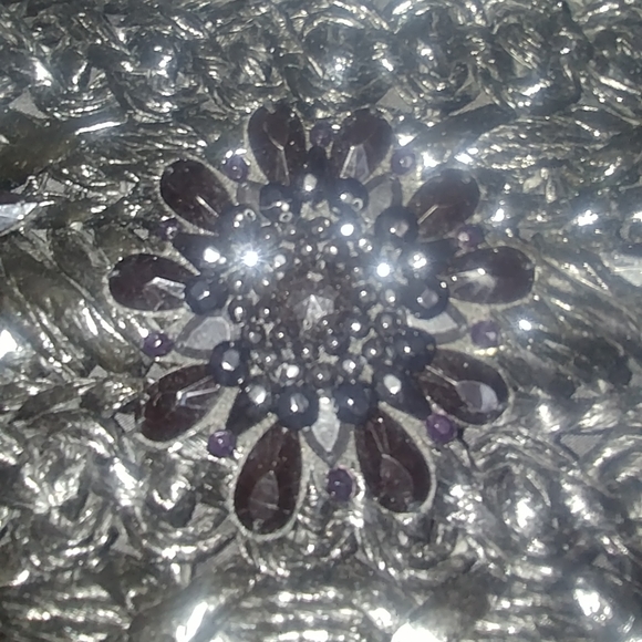 VINTAGE Black RARE Cappelli Strawworld Beaded Handle Purse - Picture 8 of 10